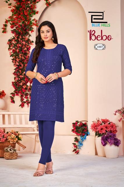 Blue hills bebo designer kurtis wholesale in hyderabad